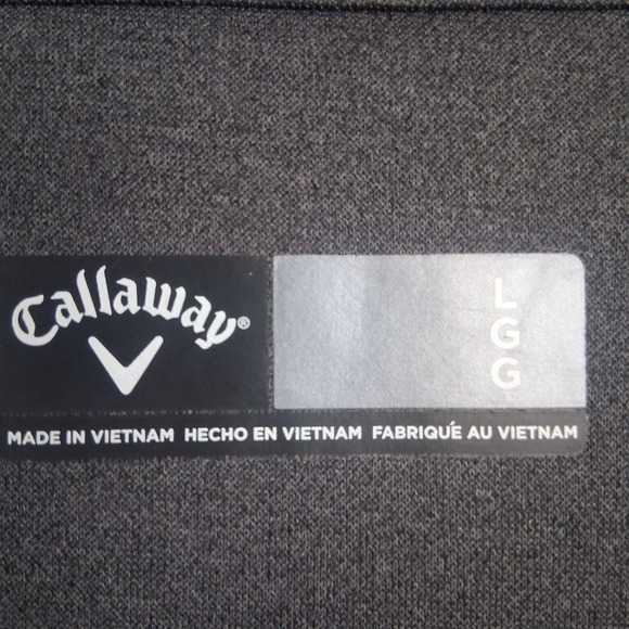 Callaway Mens XLarge Golf Jacket Quilted Full Zip Gray Athletic Lightweight - Picture 5 of 8